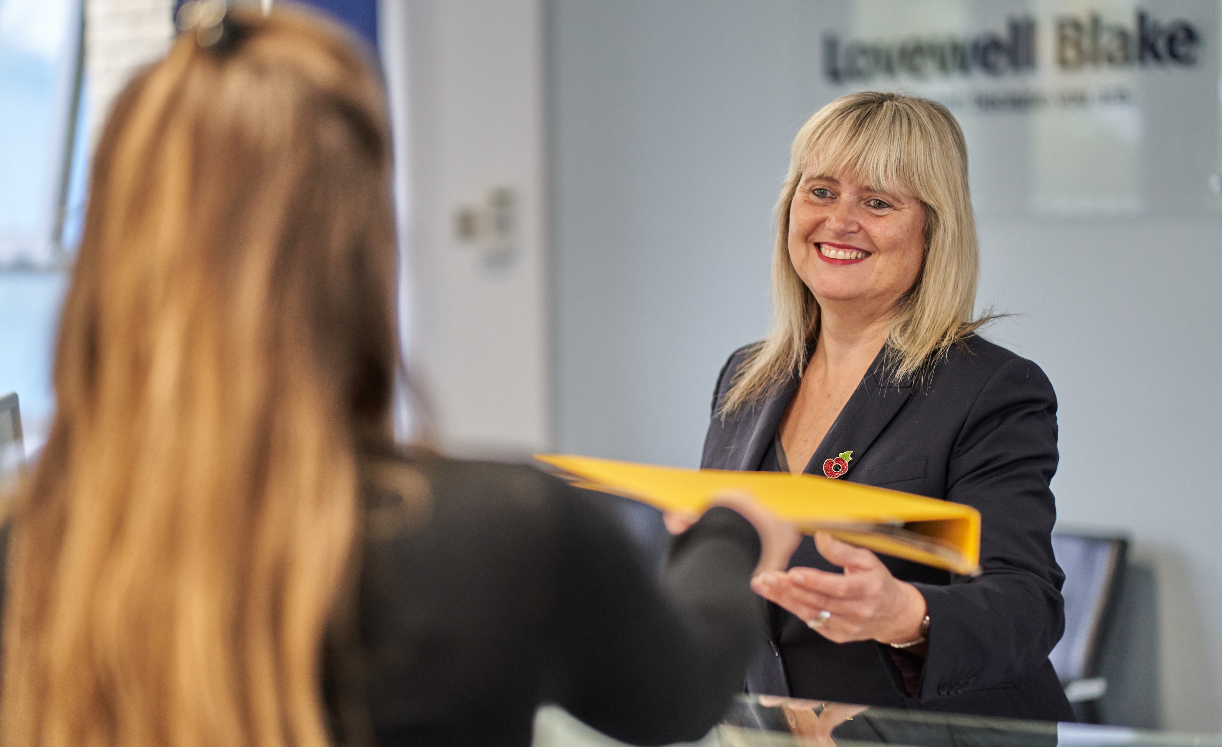 Amanda Rump, Lovewell Blake's Norwich office receptionist