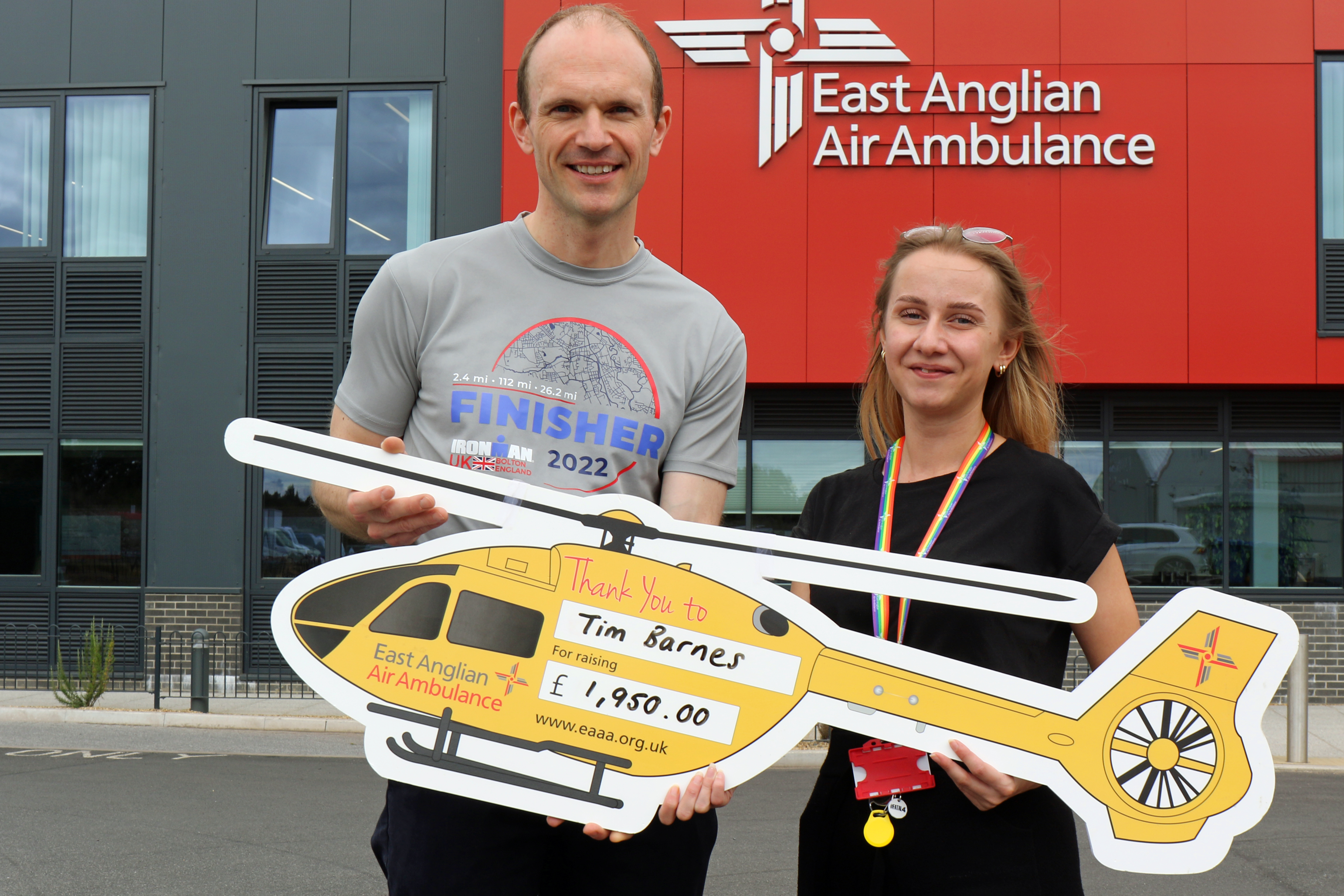 Tim Barnes with East Anglia Ait Ambulance