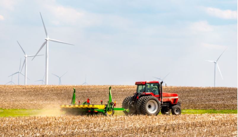 Stock image of a tractor