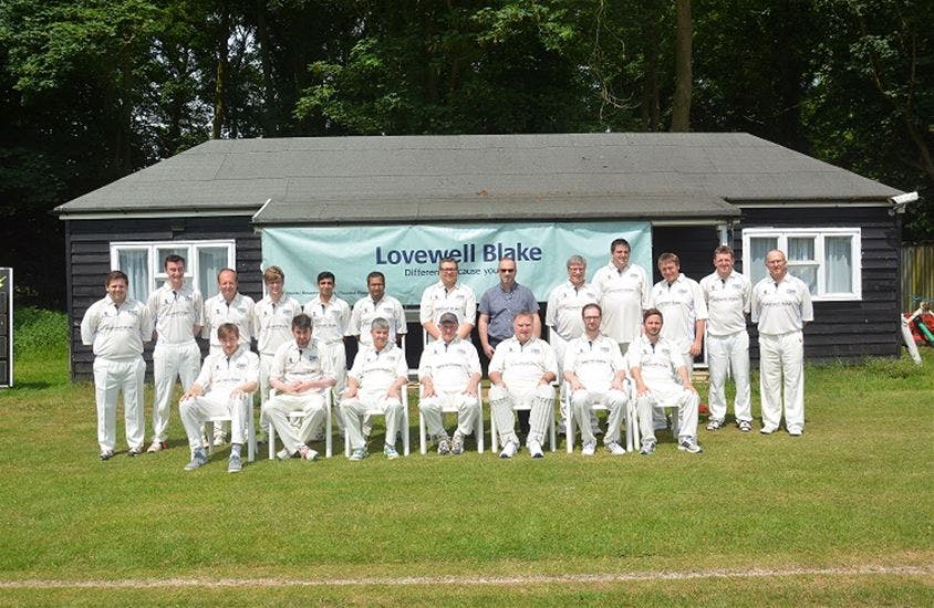 Cricket team with Simon Watson and Ben Gibbins