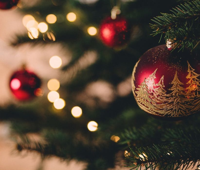 Stock image of a Christmas tree