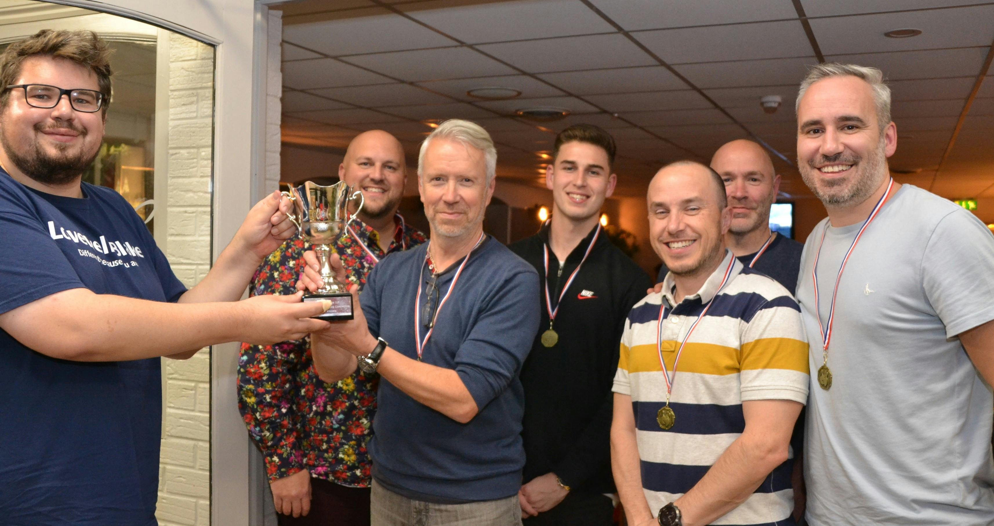 Mat Waters at the annual ten pin bowling night
